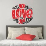 Αυτοκόλλητο Τοίχου - All you need is love