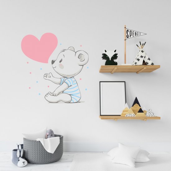 Αυτοκόλλητο τοίχου - Αρκουδάκι Αυτοκόλλητο τοίχου - Αρκουδάκι