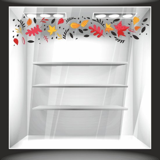 Αυτοκόλλητο βιτρίνας - Φθινόπωρο - Εκπτώσεις 15