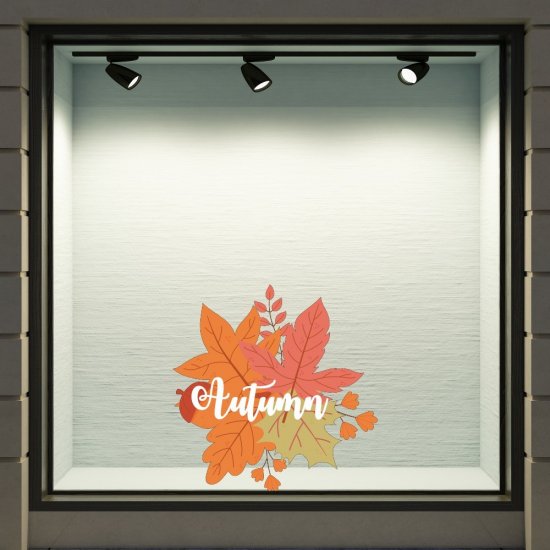 Αυτοκόλλητο Βιτρίνας - Φθινοπωρινό 27
