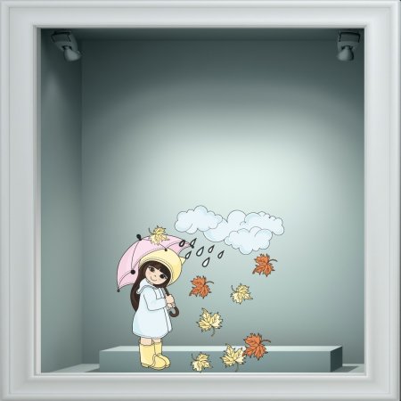 Αυτοκόλλητο Βιτρίνας - Φθινοπωρινό 31