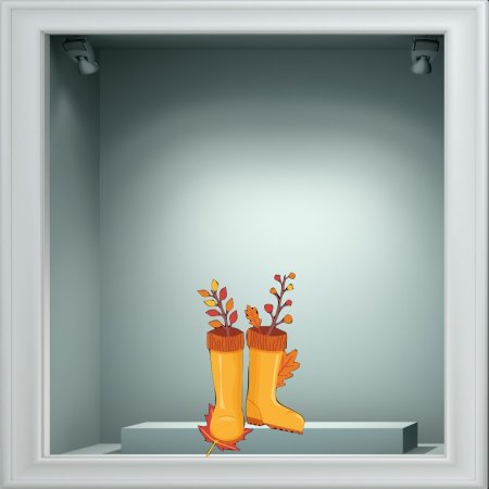 Αυτοκόλλητο βιτρίνας - Φθινοπωρινό 35