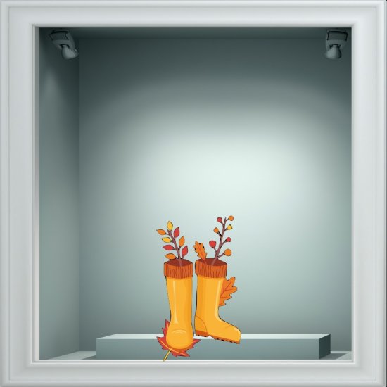 Αυτοκόλλητο βιτρίνας - Φθινοπωρινό 35