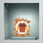 Αυτοκόλλητο βιτρίνας - Φθινοπωρινό 41