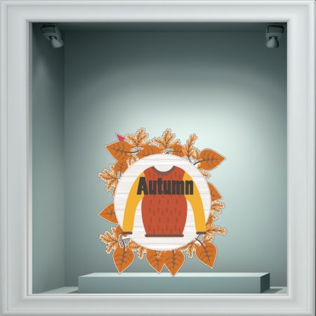 Αυτοκόλλητο βιτρίνας - Φθινοπωρινό 41