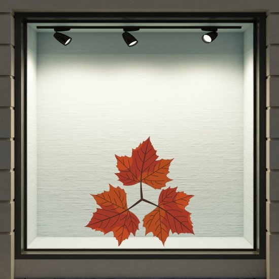 Αυτοκόλλητο βιτρίνας - Φθινοπωρινό 45