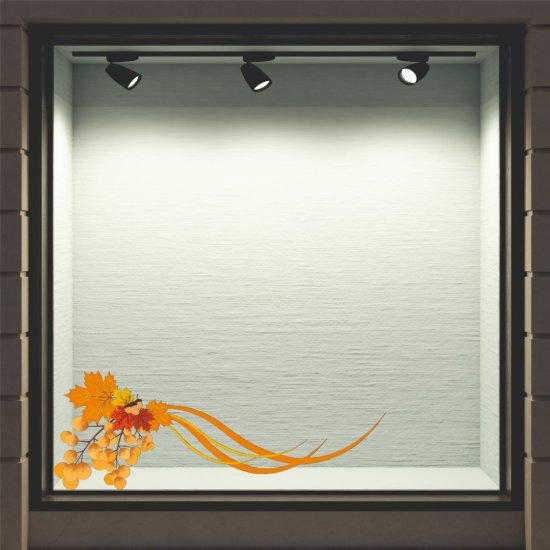 Αυτοκόλλητο βιτρίνας - Φθινιπωρινό 37