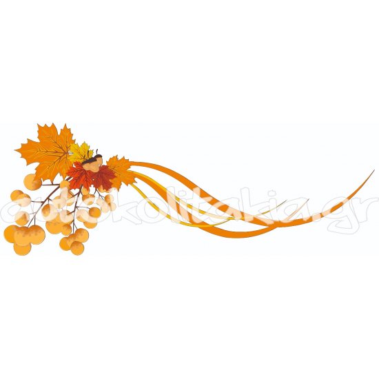 Αυτοκόλλητο βιτρίνας - Φθινιπωρινό 37