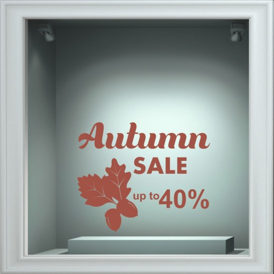 Αυτοκόλλητο βιτρίνας - Εκπτώσεις 40