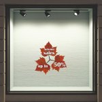 Αυτοκόλλητο βιτρίνας - Εκπτώσεις 45