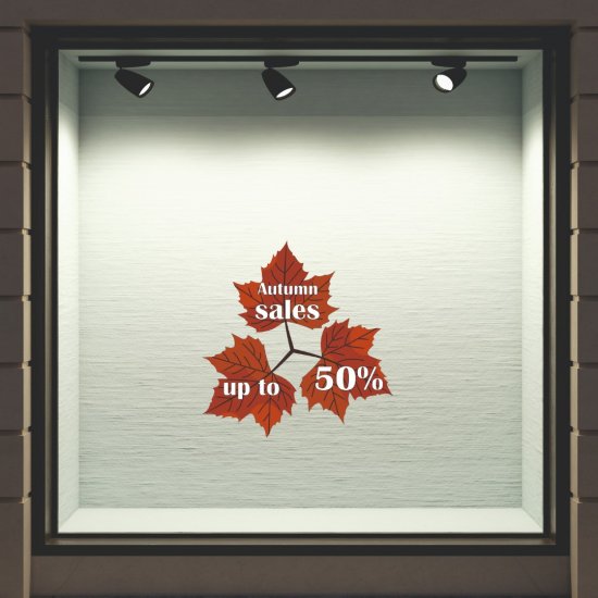 Αυτοκόλλητο βιτρίνας - Εκπτώσεις 45