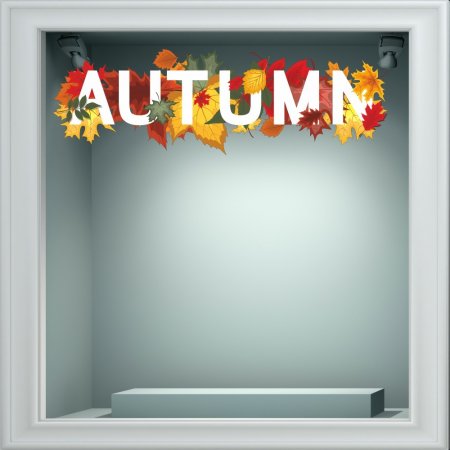 Αυτοκόλλητο βιτρίνας - Φθινοπωρινό 43