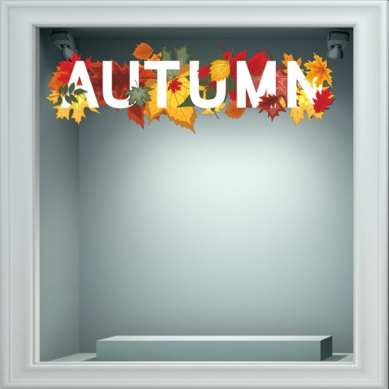 Αυτοκόλλητο βιτρίνας - Φθινοπωρινό 43