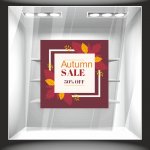 Αυτοκόλλητο βιτρίνας - Φθινόπωρο - Εκπτώσεις 14