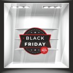 Αυτοκόλλητο Εκπτώσεων - Black Friday 100