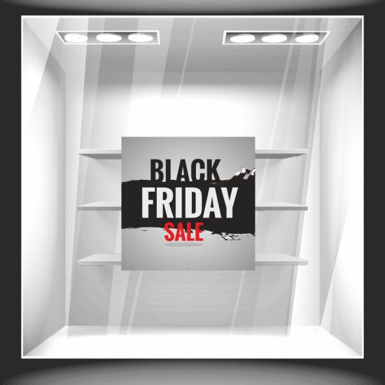 Αυτοκόλλητο Εκπτώσεων - Black Friday 105