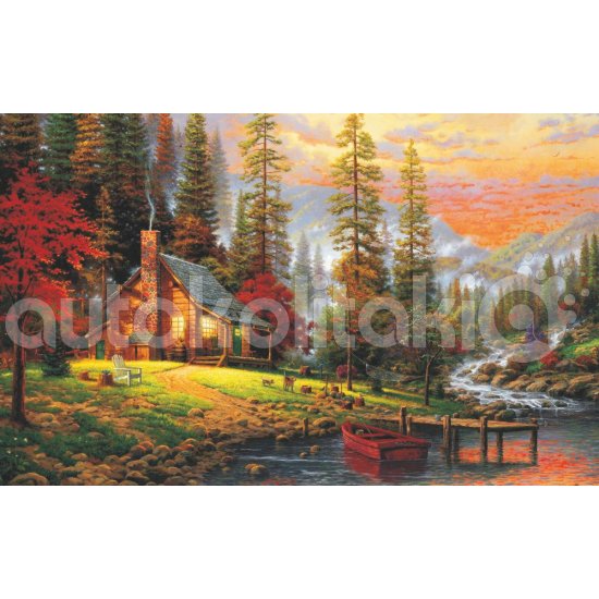 Πίνακας σε καμβά - Σπίτι στο δάσος Πίνακας σε καμβά - Σπίτι στο δάσος