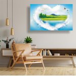 Πίνακας σε καμβά - Θαλασσινή καρδιά