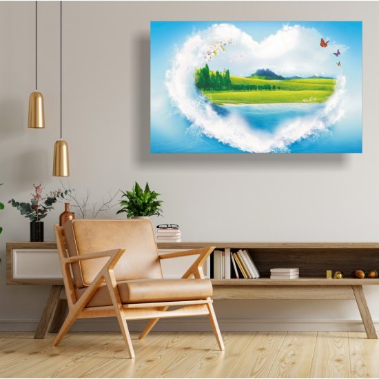 Πίνακας σε καμβά - Θαλασσινή καρδιά