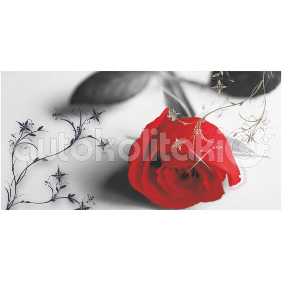 Πίνακας σε καμβά - Κόκκινο τριαντάφυλλο Πίνακας σε καμβά - Κόκκινο τριαντάφυλλο