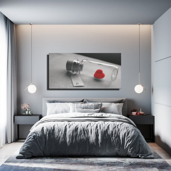 Πίνακας σε καμβά - Κόκκινη καρδιά