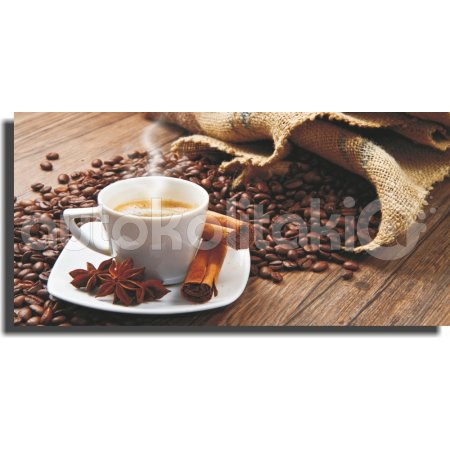 Πίνακας σε καμβά - Κανέλα και καφές