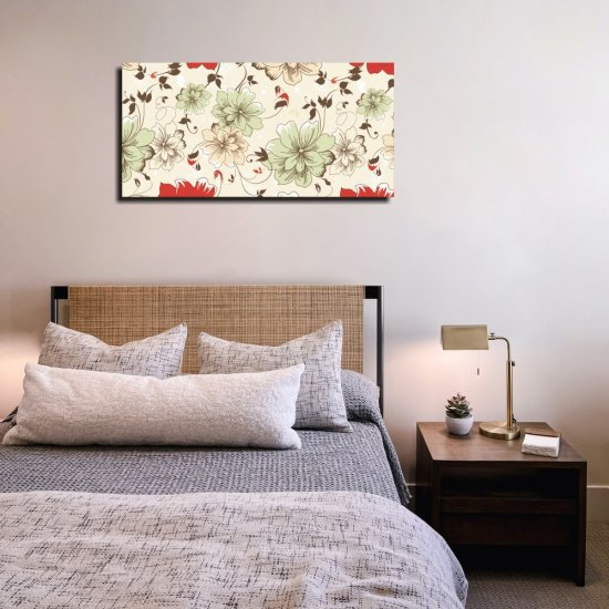 Πίνακας σε καμβά - Vintage λουλούδια Πίνακας σε καμβά - Vintage λουλούδια