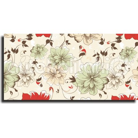 Πίνακας σε καμβά - Vintage λουλούδια