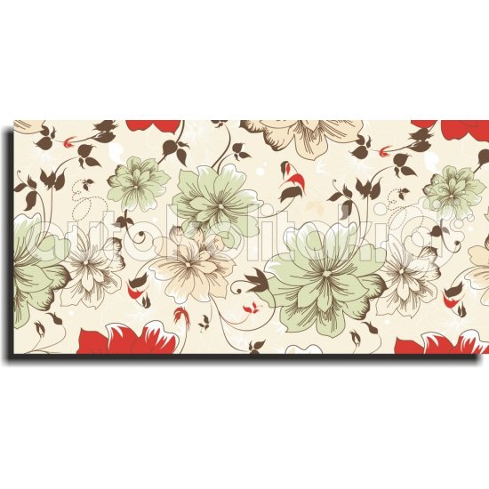 Πίνακας σε καμβά - Vintage λουλούδια Πίνακας σε καμβά - Vintage λουλούδια