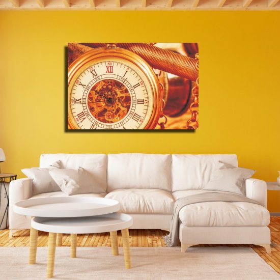 Πίνακας σε καμβά - Ρολόι τσέπης