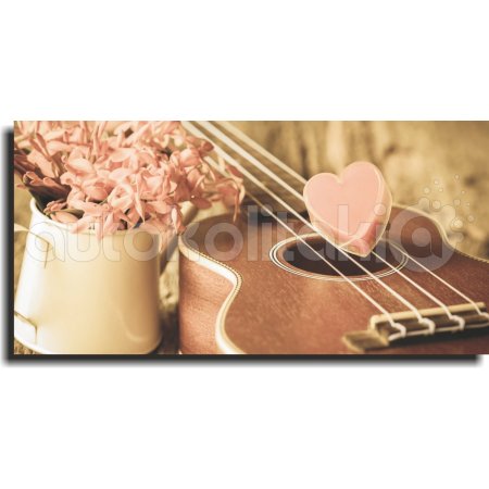 Πίνακας σε καμβά - Κιθάρα αγάπης
