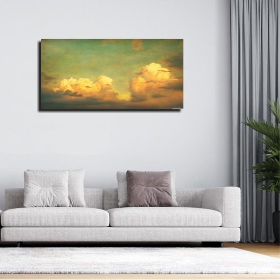 Πίνακας σε καμβά - Πράσινος ουρανός