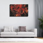 Πίνακας σε καμβά - Κόκκινο κρύσταλλο