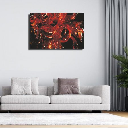 Πίνακας σε καμβά - Κόκκινο κρύσταλλο