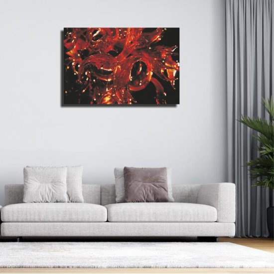 Πίνακας σε καμβά - Κόκκινο κρύσταλλο