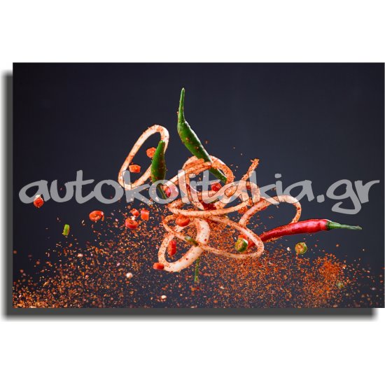 Πίνακας σε καμβά - Λαχανικά και μπαχαρικά