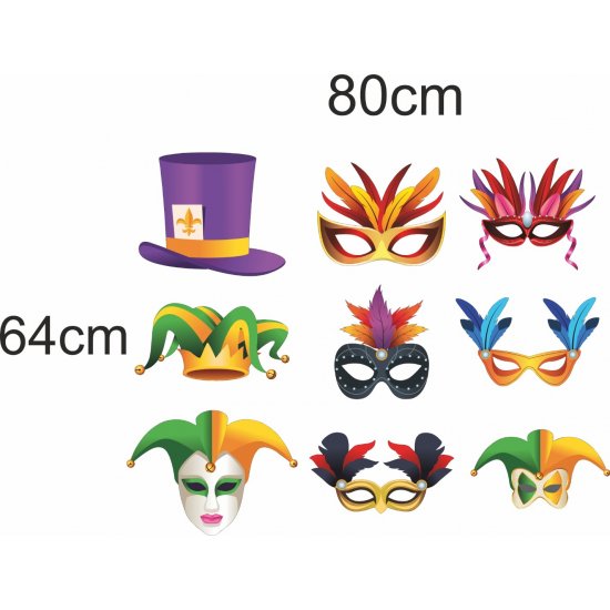 Αποκριάτικο Αυτοκόλλητο - Αποκριάτικα σετ (9 αυτοκόλλητα) Αποκριάτικο Αυτοκόλλητο - Αποκριάτικα σετ (9 αυτοκόλλητα)