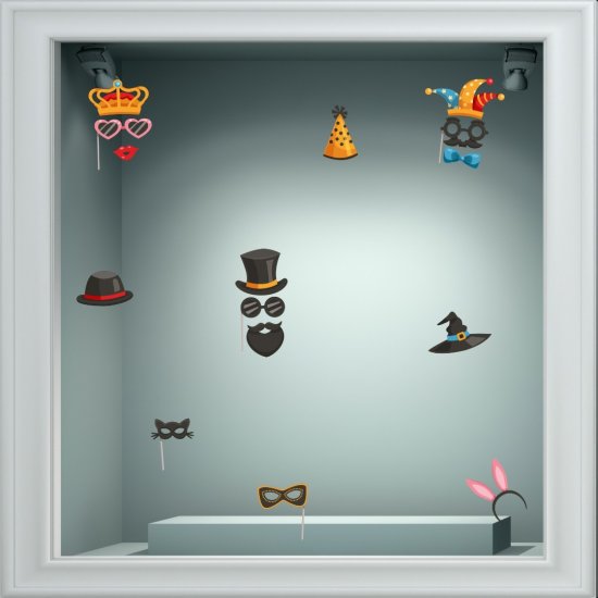 Αποκριάτικο Αυτοκόλλητο - Αποκριάτικα σετ 2 (9 αυτοκόλλητα) Αποκριάτικο Αυτοκόλλητο - Αποκριάτικα σετ 2 (9 αυτοκόλλητα)