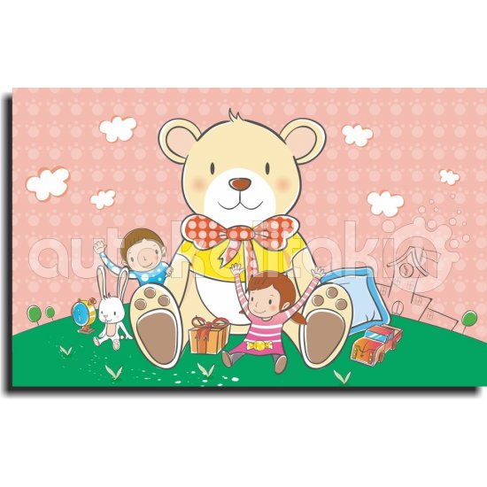 Παιδικός Πίνακας σε Καμβά - Αρκουδάκι