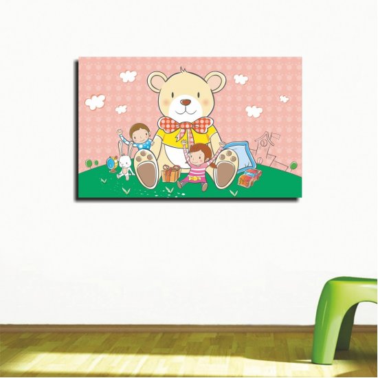 Παιδικός Πίνακας σε Καμβά - Αρκουδάκι
