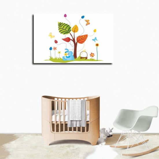Παιδικός Πίνακας σε Καμβά - Λαγουδάκι Κάτω Από Δέντρο Παιδικός Πίνακας σε Καμβά - Λαγουδάκι Κάτω Από Δέντρο