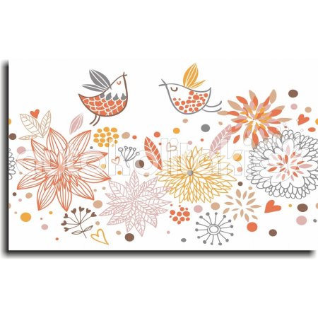 Παιδικός Πίνακας σε Καμβά - Πουλάκια