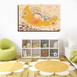 Παιδικός Πίνακας σε Καμβά - Παιδάκι Φεγγαράκι