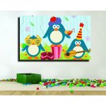 Παιδικός Πίνακας σε Καμβά - Πιγκουίνοι 