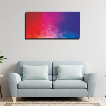 Πίνακας - Πολύχρωμα τρίγωνα