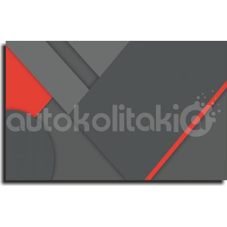 Painting - Charcoal and red