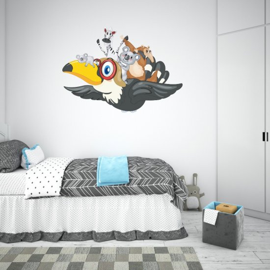 Αυτοκόλλητο τοίχου - Ιπτάμενα ζώακια Αυτοκόλλητο τοίχου - Ιπτάμενα ζώακια