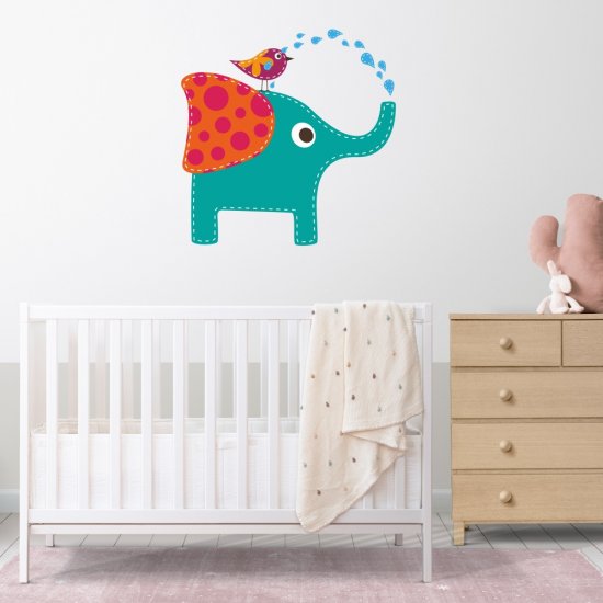 Αυτοκόλλητο τοίχου - Ελεφαντάκι 2 Αυτοκόλλητο τοίχου - Ελεφαντάκι 2