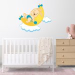 Αυτοκόλλητο τοίχου - Κοιμισμένο Λαγουδάκι