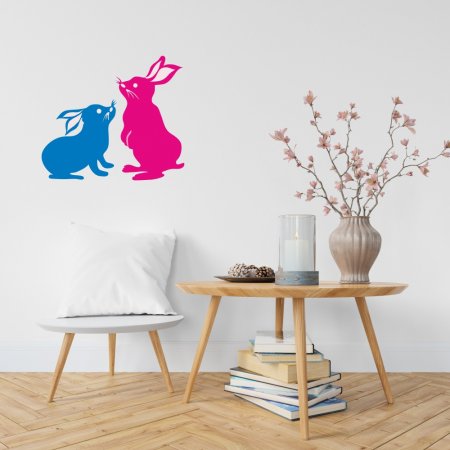 Αυτοκόλλητο τοίχου - Λαγουδάκια